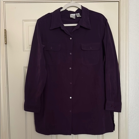 Roaman's Elegant Purple Top - Picture 1 of 5